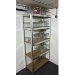 Weckpotten met beugel, italiaans, 1.5 L en 1.0 L + kast