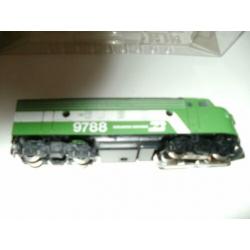 Marklin no 4181Burlington Ho diesellok f7.
