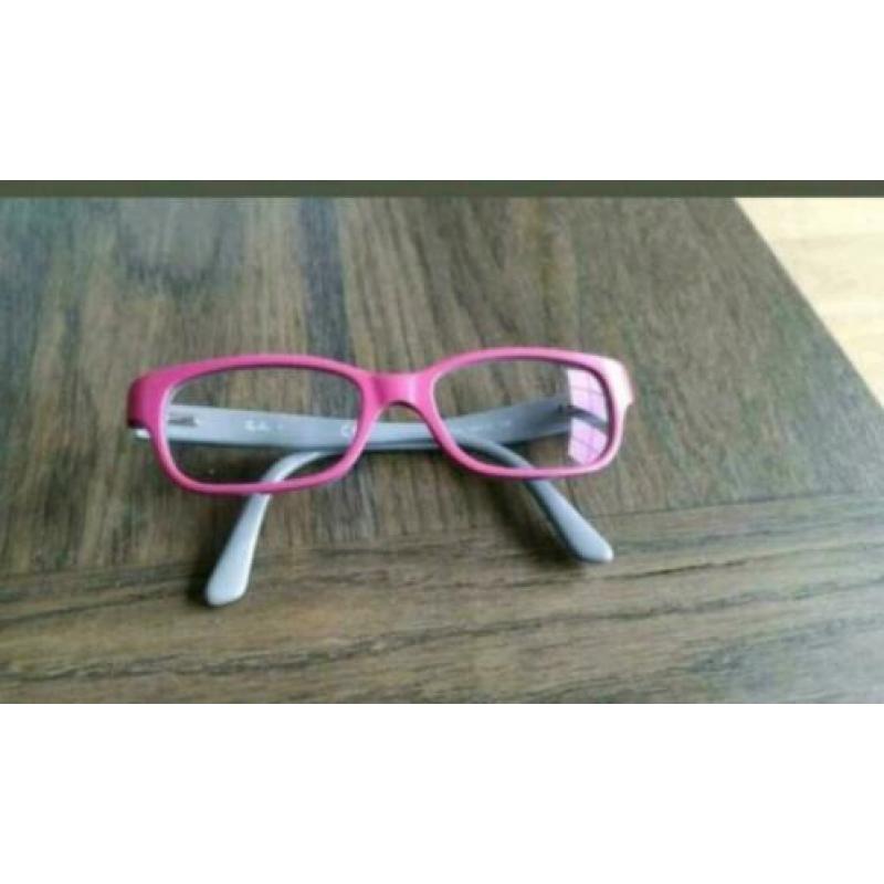 Roze grijs Ray ban kinderbril sterkte + 2 gebruikt