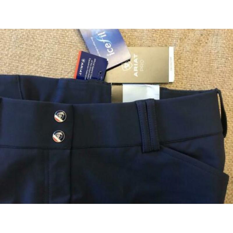 Nieuw Ariat Rijbroek Pro, full seat siliconen, maat 46, navy