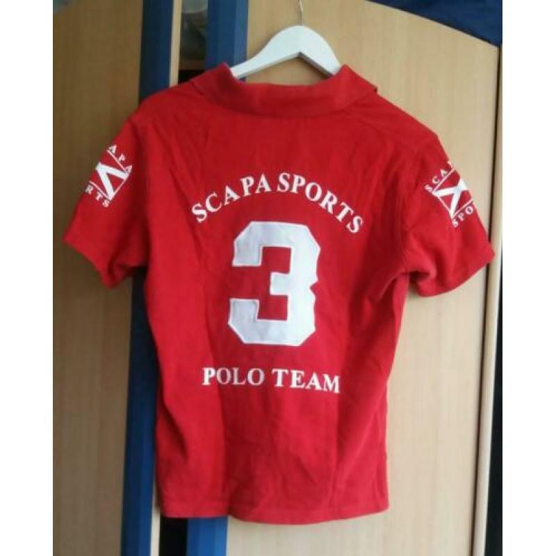 SCAPA-SPORTS shirt rood (set compleet!)