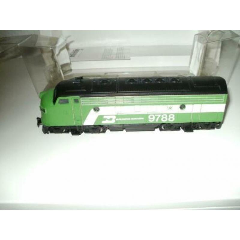 Marklin no 4181Burlington Ho diesellok f7.