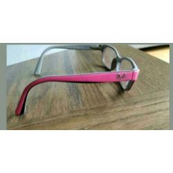 Roze grijs Ray ban kinderbril sterkte + 2 gebruikt