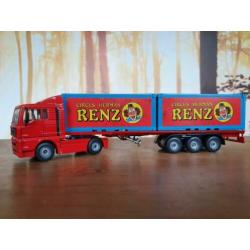 Siku MAN TGA Circus Herman Renz containers 1:55 NM