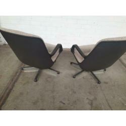 2 vintage comforto pollock fauteuils