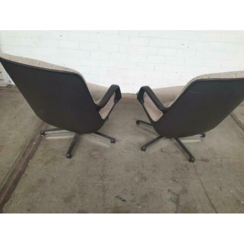 2 vintage comforto pollock fauteuils