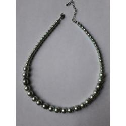 Handgemaakte ketting in zeegroen met halfedelstenen armband