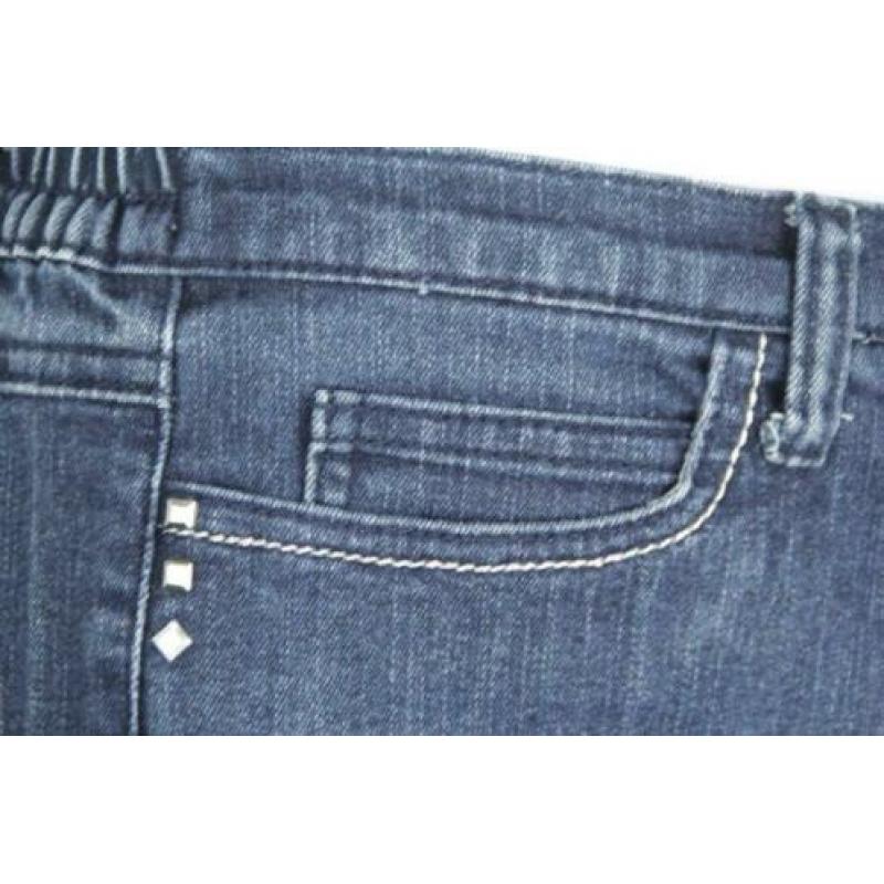 Blauwe spijkerbroek met stretch.Strass.Mt 38.Rösinger