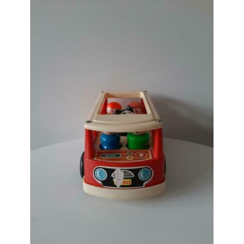 Fisher price retro mini bus met familie