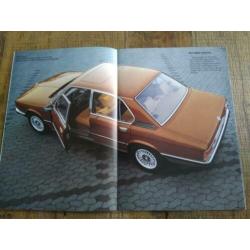 BMW 5 serie e12 schitterende folder uit 1/1979