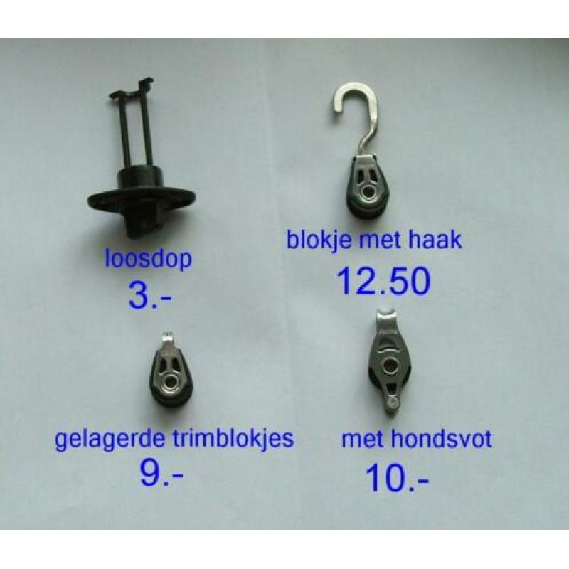 voor Laser 4.7 set zeil,latjes,mast 254.- Radiaal set 275.-