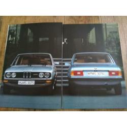 BMW 5 serie e12 schitterende folder uit 1/1979
