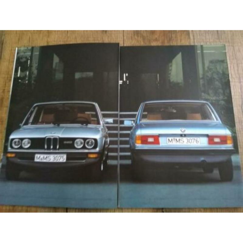 BMW 5 serie e12 schitterende folder uit 1/1979