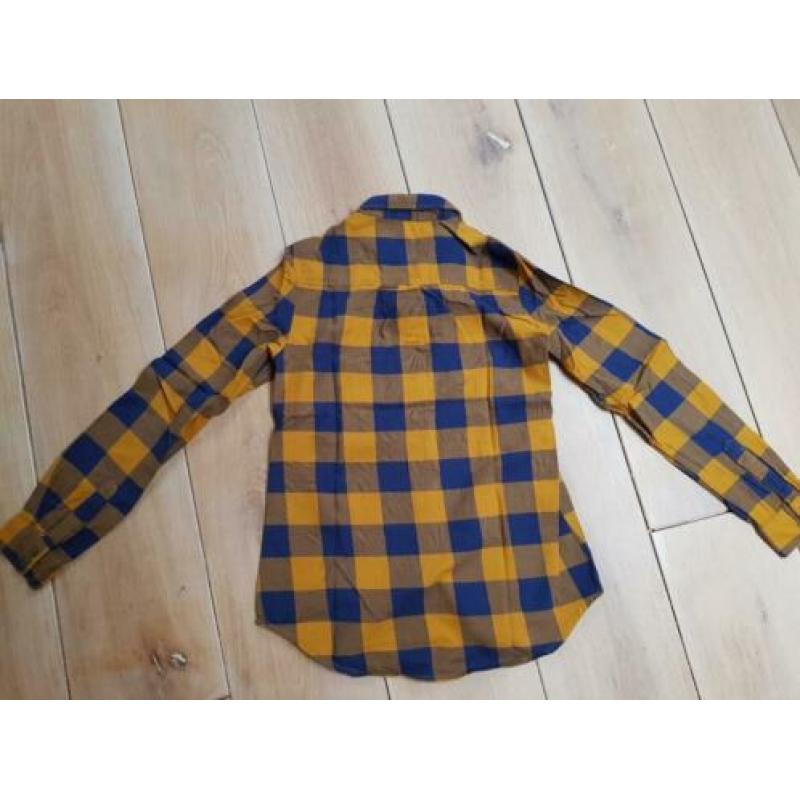 Mooie ruiten blouse lange mouw, Bella Ragazza, maat XS/34