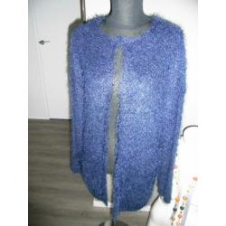 VERO MODA donker blauw lang vest mt 36 kan ook mt 38