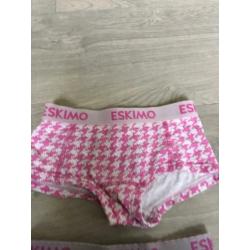 ESKIMO set ondergoed, 2x boxer broekje mt 128 - 140 WH