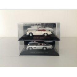 Mercedes 190SL + 300SL Gullwing 1:43 Nieuw - samen 11,95