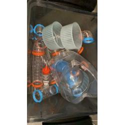 Ferplast buizen rad drinkfles extra stuk gym voerbak