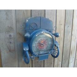 NIEUW - 50 % KORTING - wandklok oldtimer auto