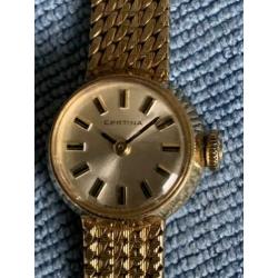 Gouden Dames Horologe merk CERTINA