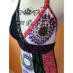 Festival halter jurk mt kleine M