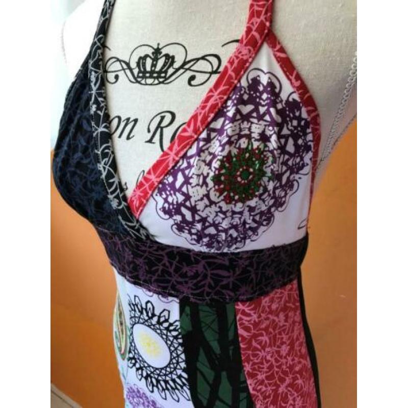 Festival halter jurk mt kleine M