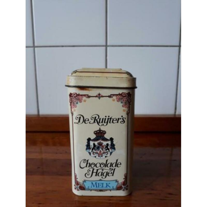 De Ruijter Chocolade Hagel Melk Vintage Blikje