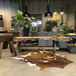 Werkbank, antieke, oude werktafel, toonbank, vintage, antiek