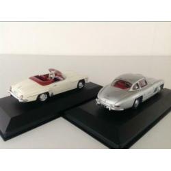 Mercedes 190SL + 300SL Gullwing 1:43 Nieuw - samen 11,95