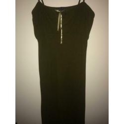 Vintage groene jurk S 36