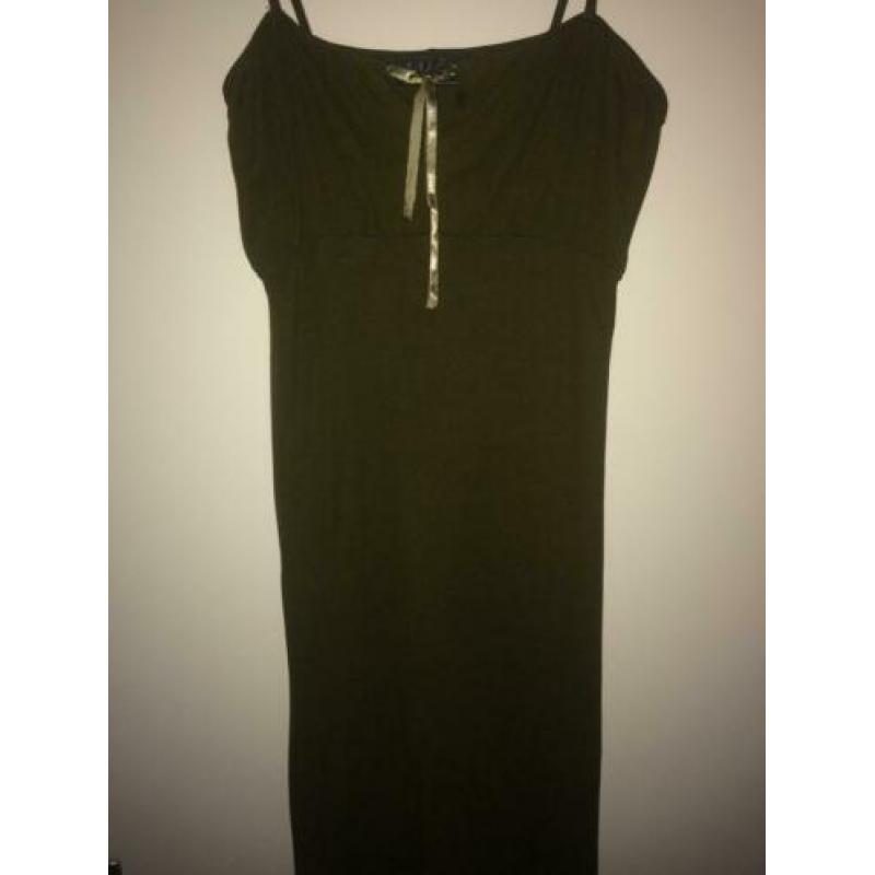Vintage groene jurk S 36
