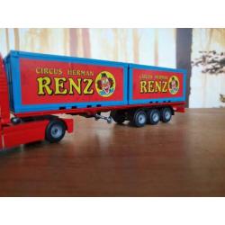 Siku MAN TGA Circus Herman Renz containers 1:55 NM