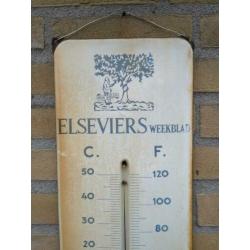 Elseviers emaille reclame bord thermometer