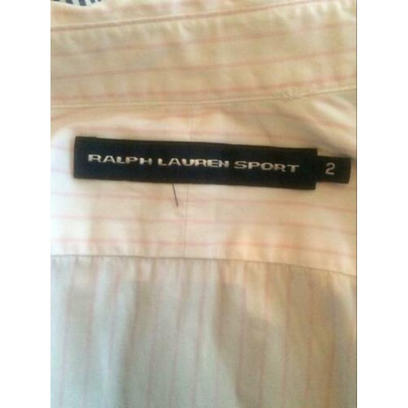 RALPH LAUREN roze wit gestreept blousje maat S