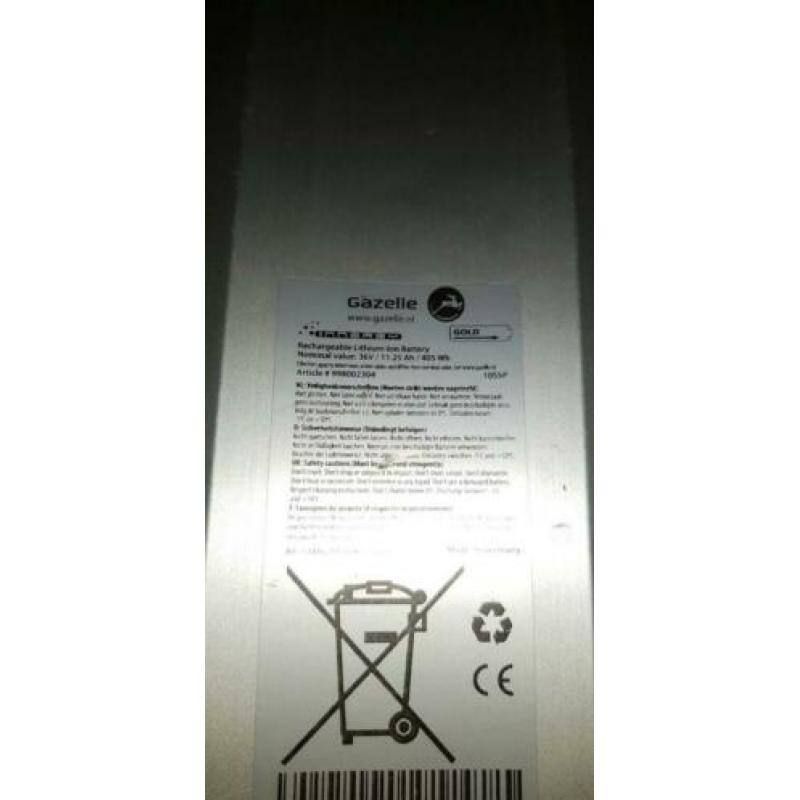 Gazelle innergy accu 11,27 Ah