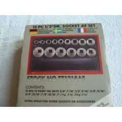 Doppenset inch maten