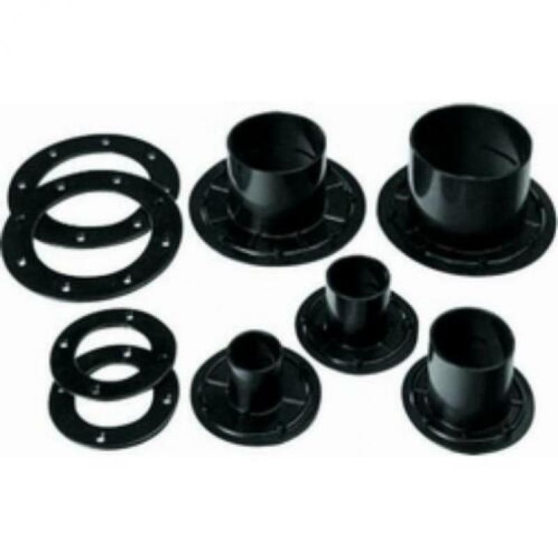Tank/folie connector. Diverse afmetingen 40-110mm