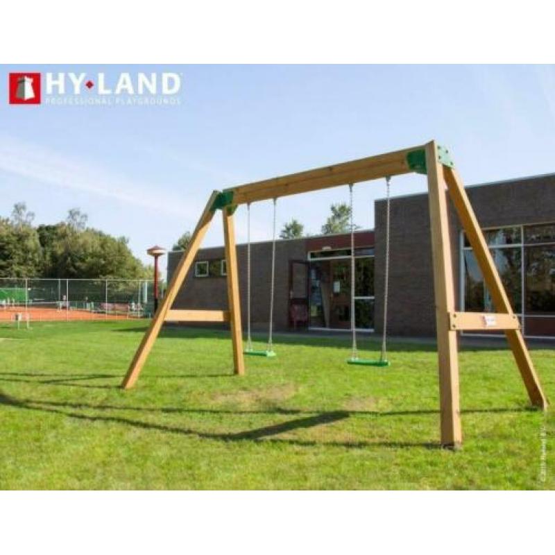 Schommel, speeltoestel, Speelhuis, klimrek, glijbaan, wipwap