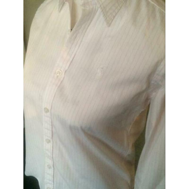 RALPH LAUREN roze wit gestreept blousje maat S