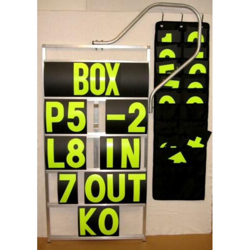 Pitboard Moto GP / WSB XXL met grote beugel en cijfers