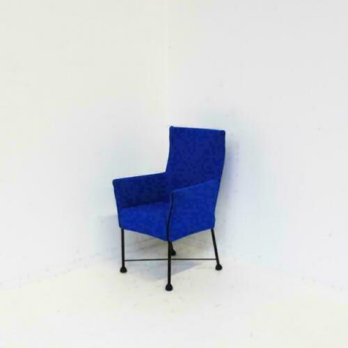 Montis Chaplin Fauteuils, Designstoelen, gestoffeerd Blauw