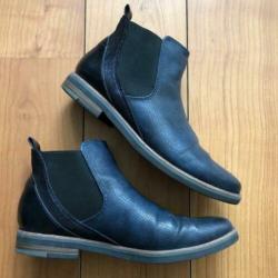 Donkerblauwe chelsea boots MARCO TOZZI zeer goede staat 41