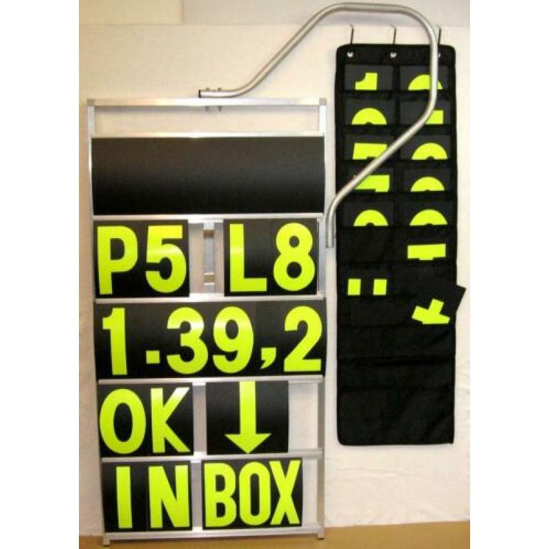 Pitboard Moto GP / WSB XXL met grote beugel en cijfers
