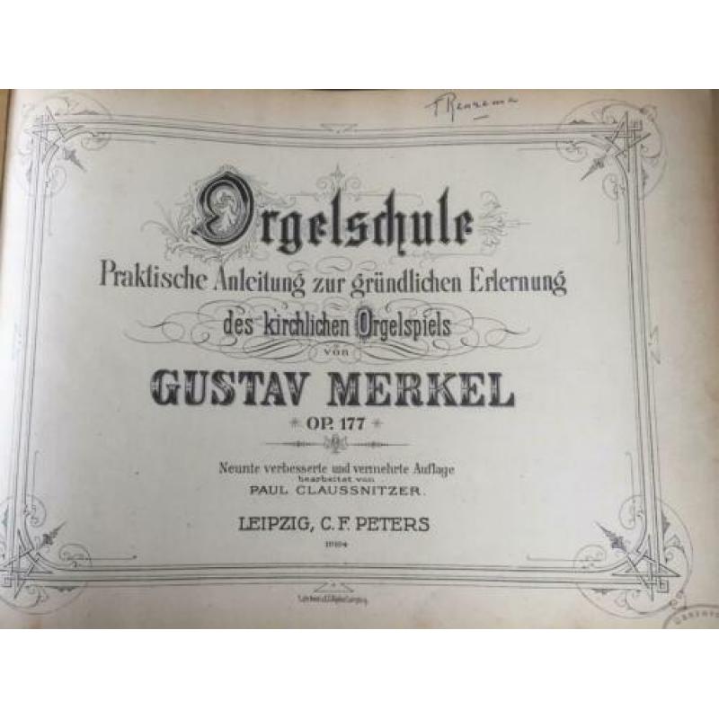 Oude orgelboeken(zeldzaam!)