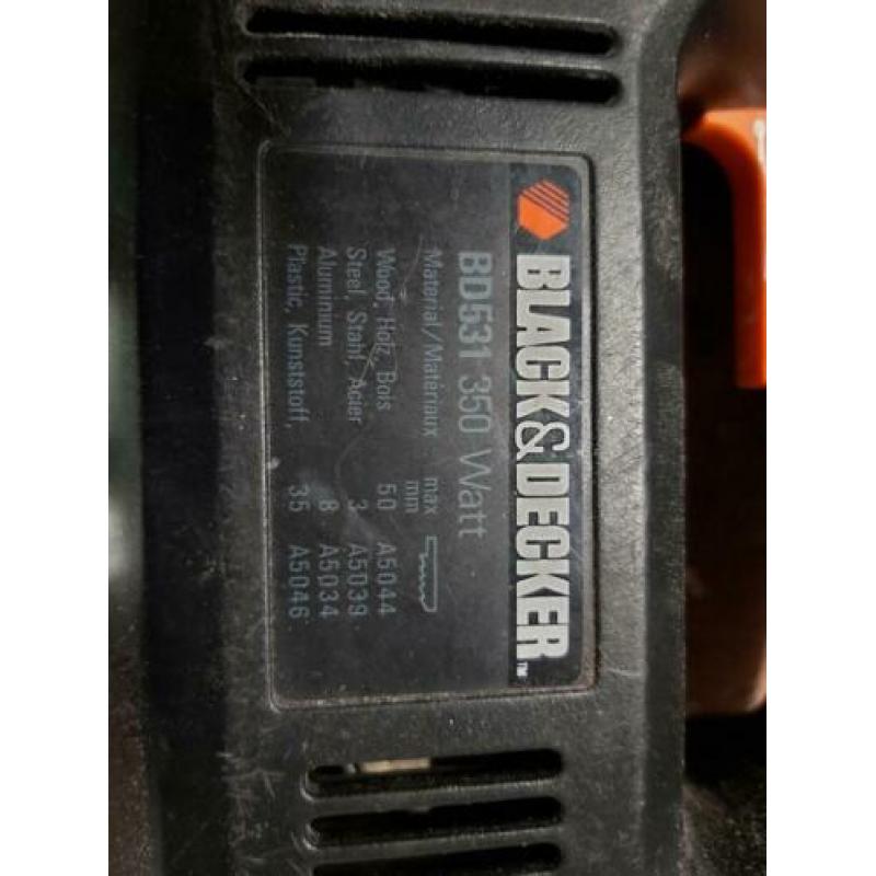 Gebruikte Black and Decker BD531 decoupeerzaag in koffer!!!