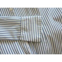 Blauwe gestreepte overhemdblouse van Tommy Hilfiger