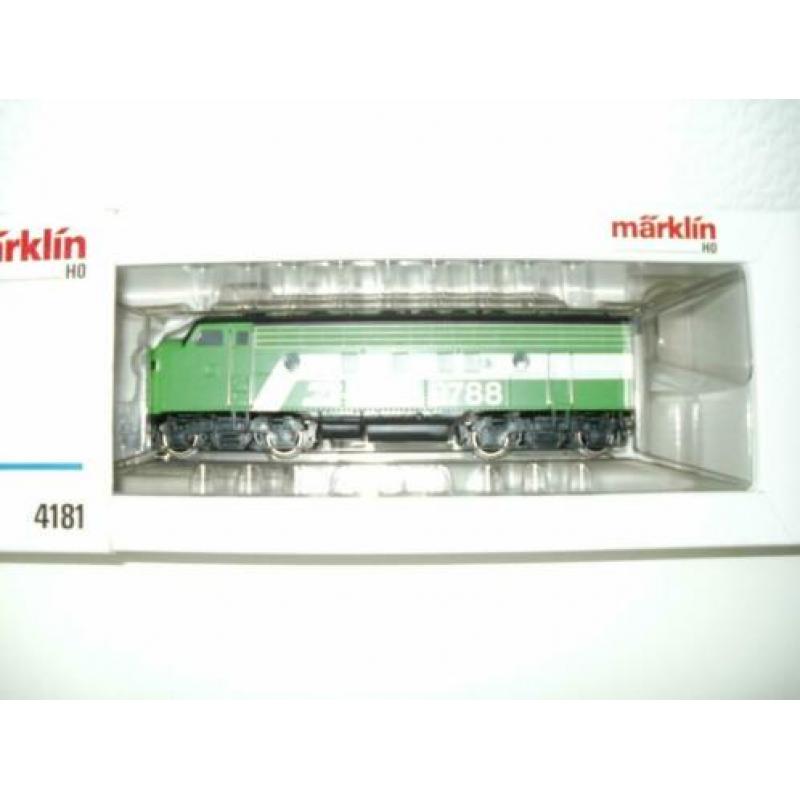 Marklin no 4181Burlington Ho diesellok f7.
