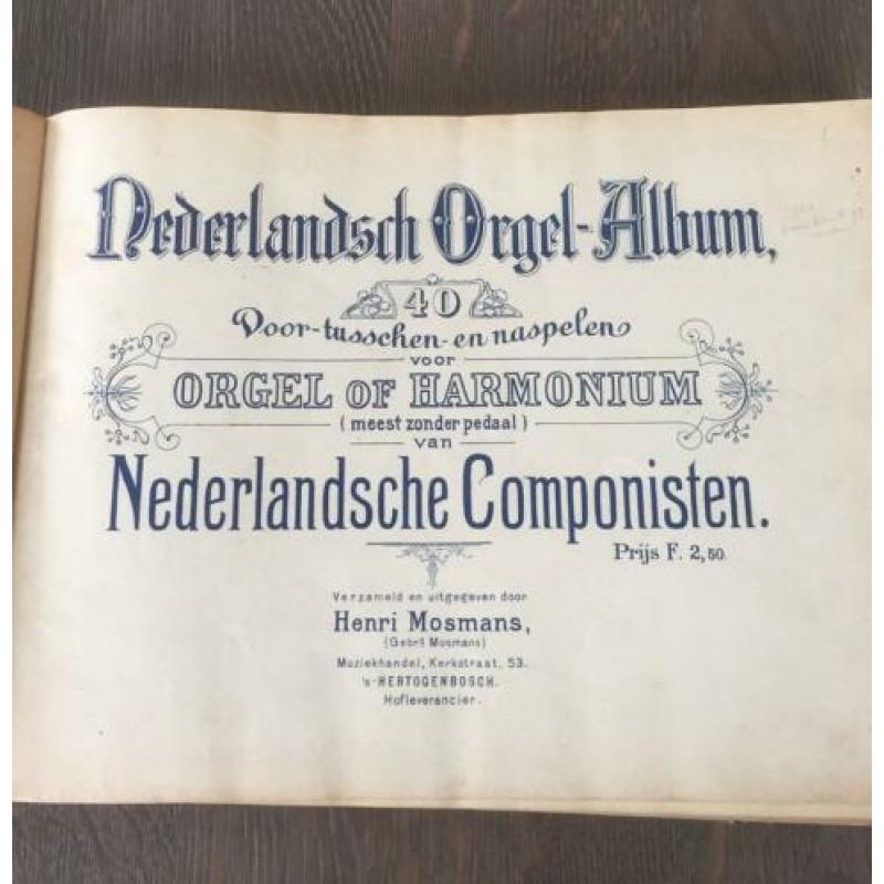 Oude orgelboeken(zeldzaam!)