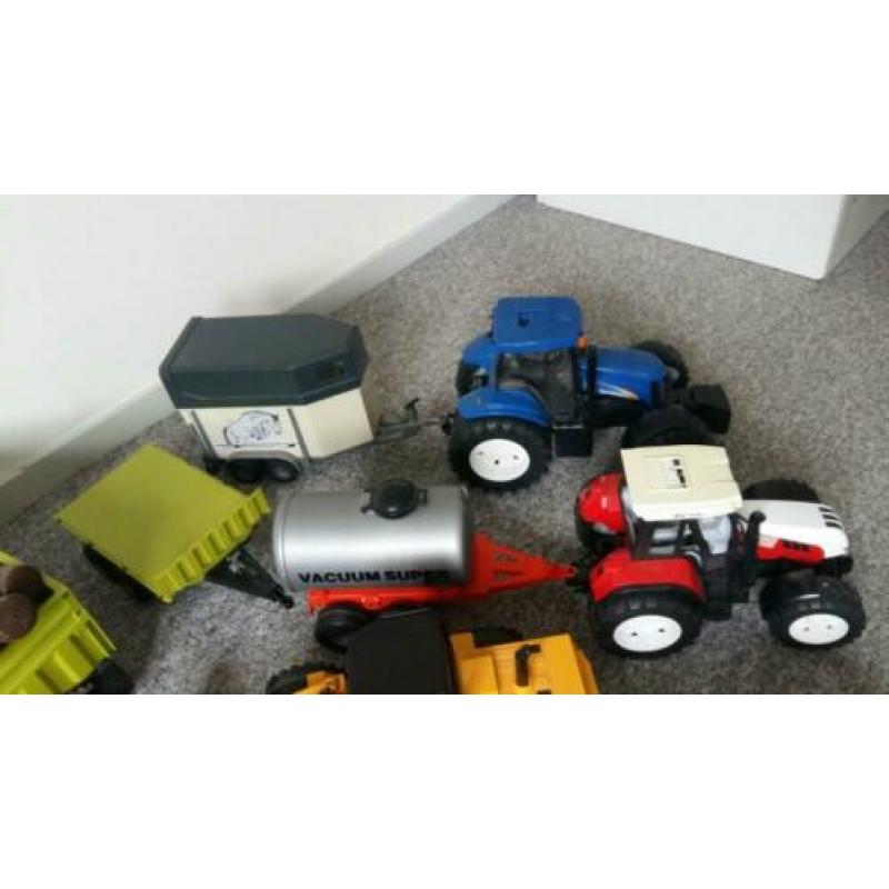 Bruder tractor aanhangwagen etc