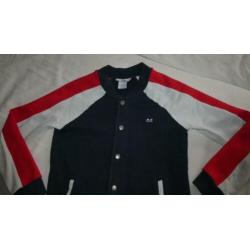 NIK&NIK mooi rood wit blauw vest jasje 152